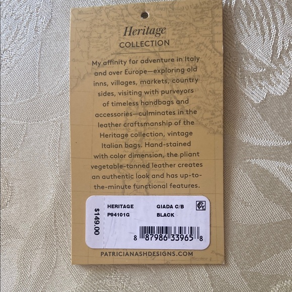 Patricia Nash Giada Black Leather Crossbody Bag - Picture 2 of 8